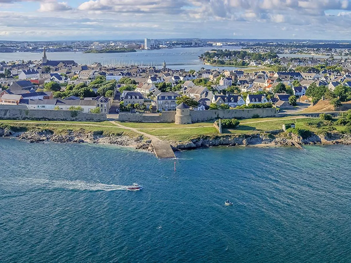 Apartmán Larmor-Plage T4 Spacieux Avec Terrasse, Ascenseur Et Parking Face A La Mer - Fr-1-349-124 Francie